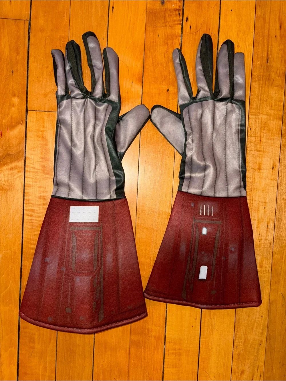 Star Wars or Superhero Inspired Brown and Gray Electronics Wearable Gloves